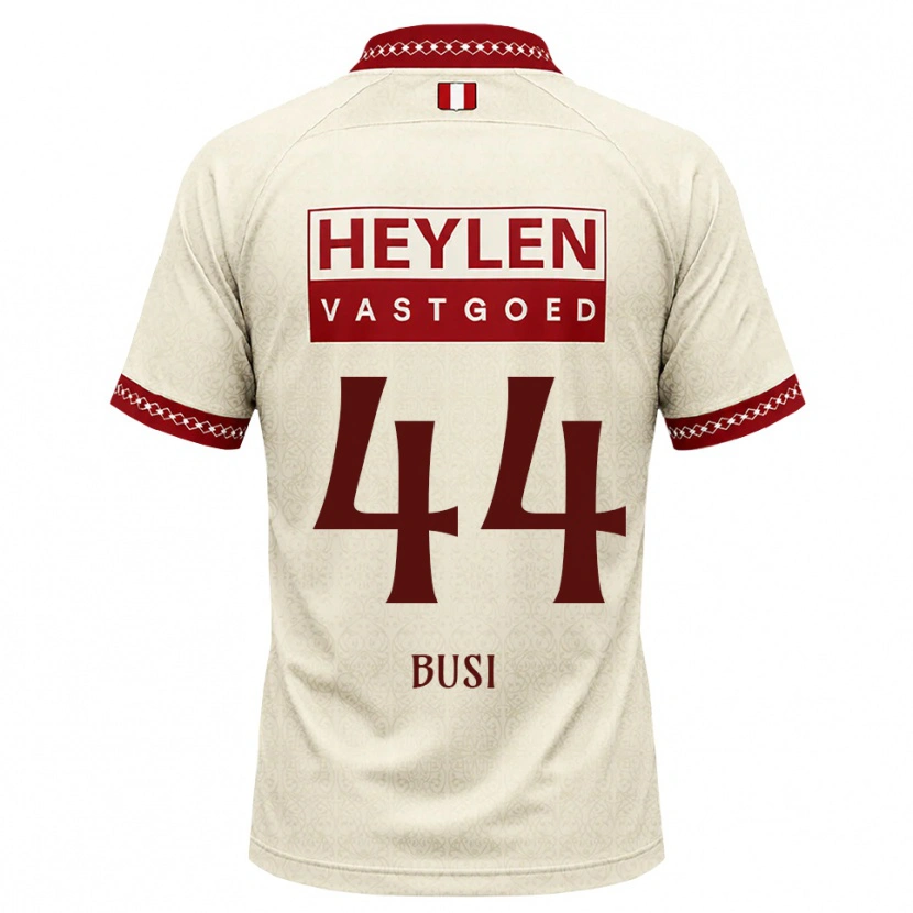 Danxen Dětské Maxime Busi #44 Béžová Červená Daleko Hráčské Dresy 2026/27 Dres
