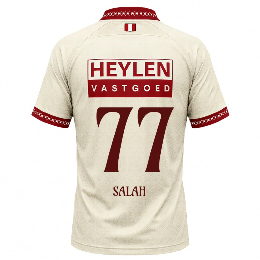 Danxen Dětské Ibrahim Salah #77 Béžová Červená Daleko Hráčské Dresy 2026/27 Dres
