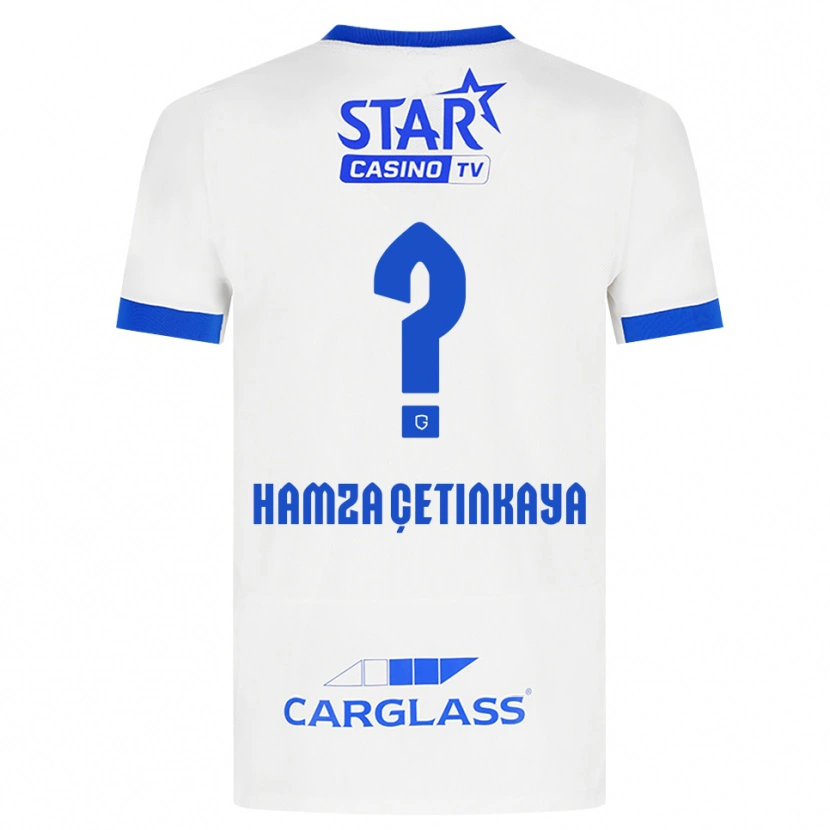 Danxen Dětské Ayaz Hamza Çetinkaya #0 Bílá Modrá Daleko Hráčské Dresy 2026/27 Dres