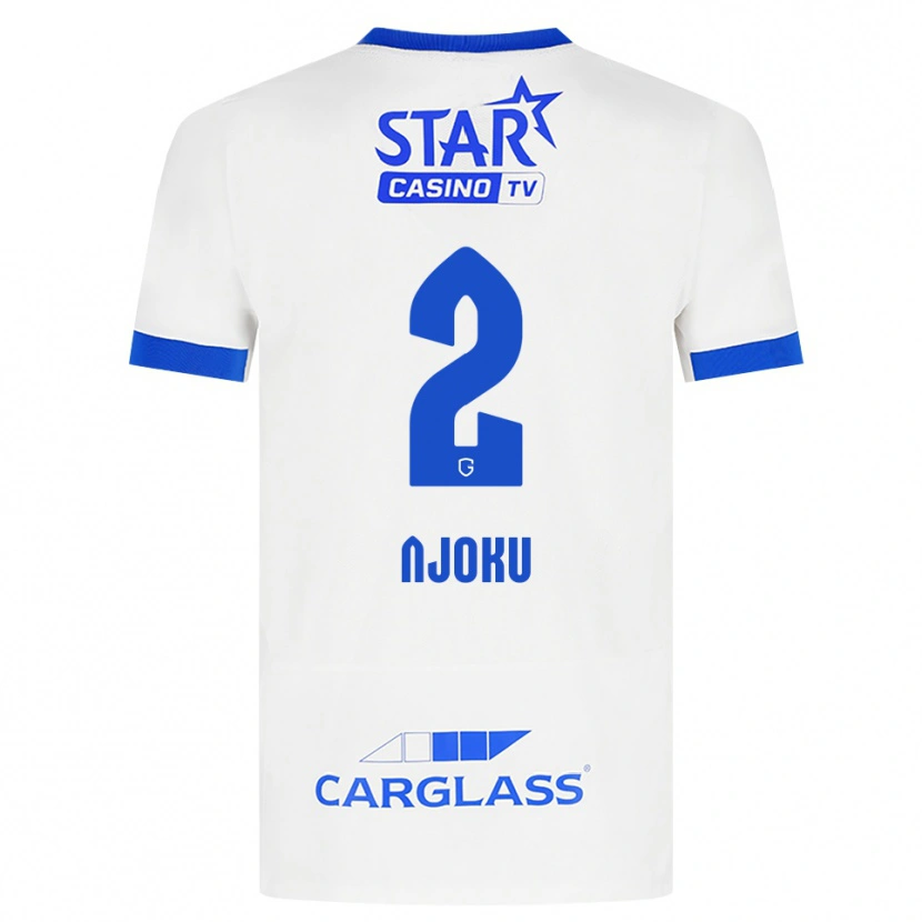 Danxen Dětské Junior Njoku #2 Bílá Modrá Daleko Hráčské Dresy 2026/27 Dres