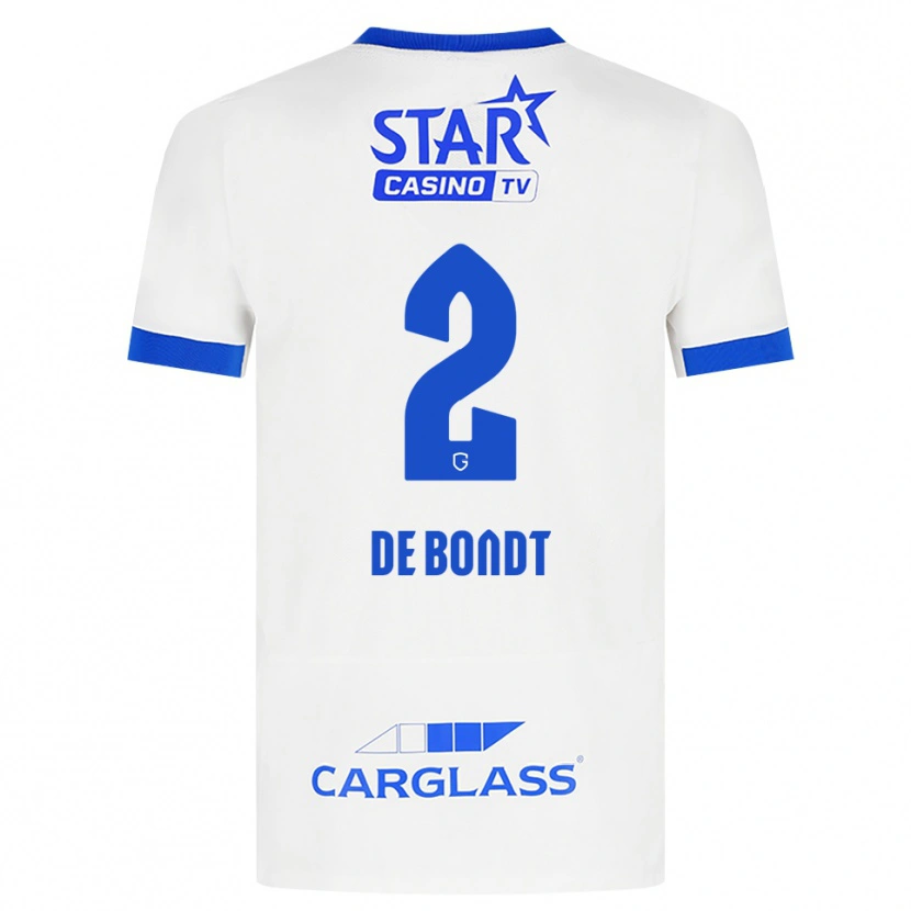 Danxen Dětské Marith De Bondt #2 Bílá Modrá Daleko Hráčské Dresy 2026/27 Dres