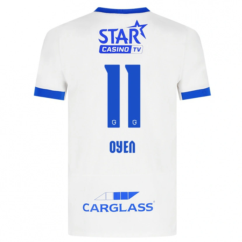 Danxen Dětské Luca Oyen #11 Bílá Modrá Daleko Hráčské Dresy 2026/27 Dres