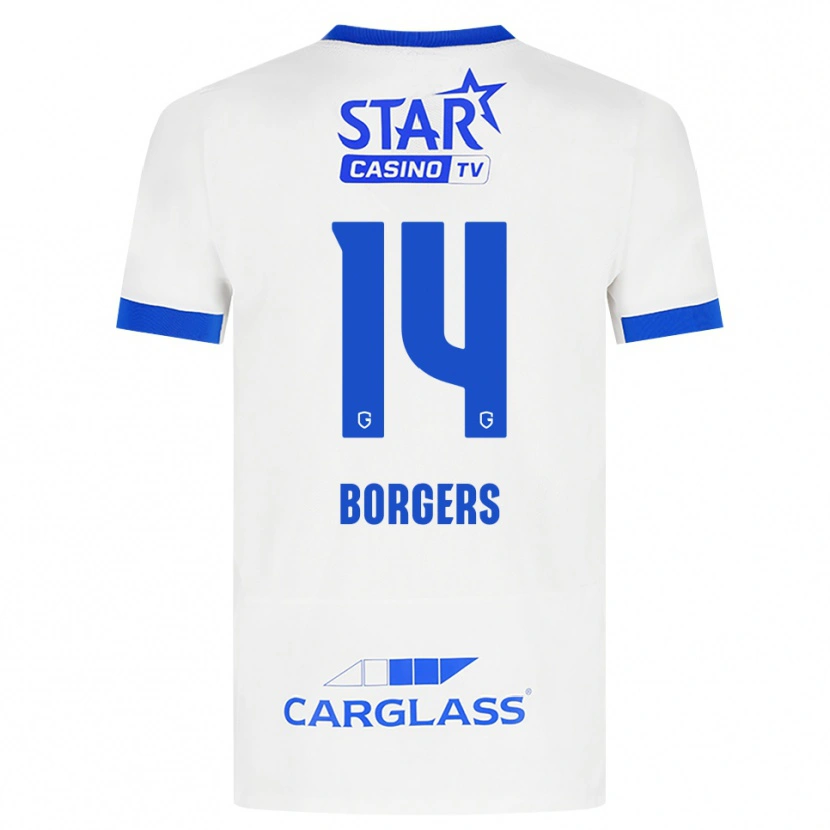 Danxen Dětské Lander Borgers #14 Bílá Modrá Daleko Hráčské Dresy 2026/27 Dres