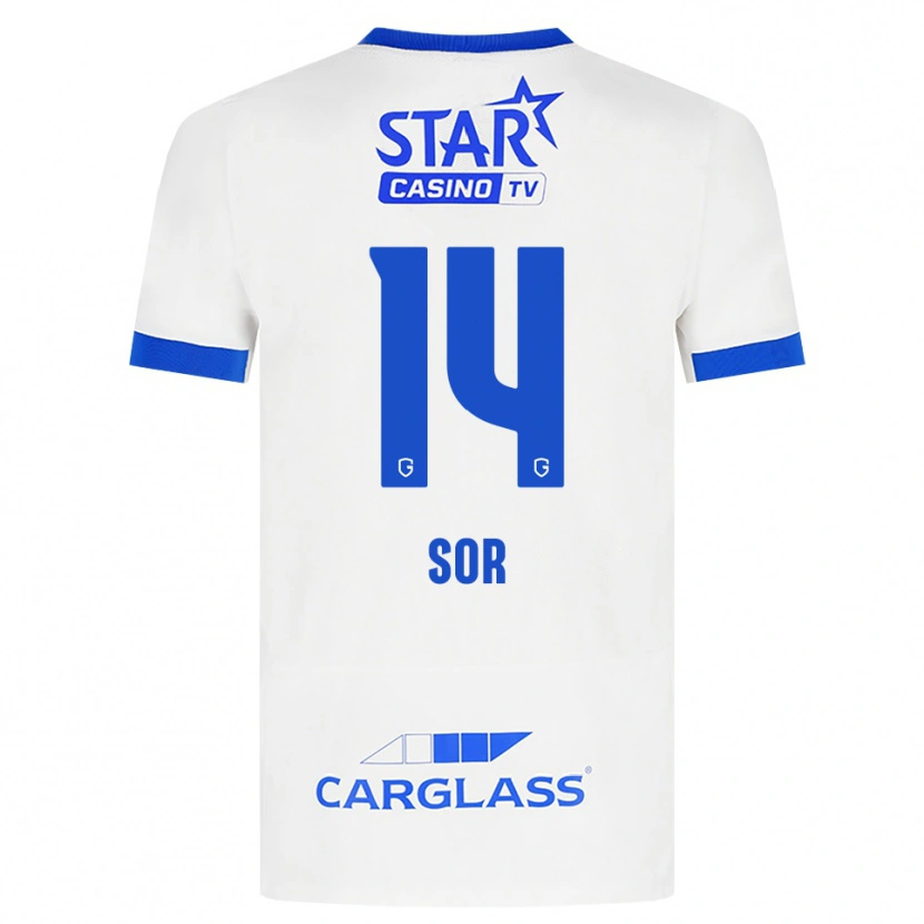 Danxen Dětské Yira Sor #14 Bílá Modrá Daleko Hráčské Dresy 2026/27 Dres