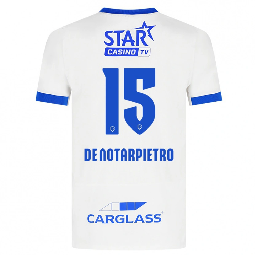 Danxen Dětské Matteo De Notarpietro #15 Bílá Modrá Daleko Hráčské Dresy 2026/27 Dres