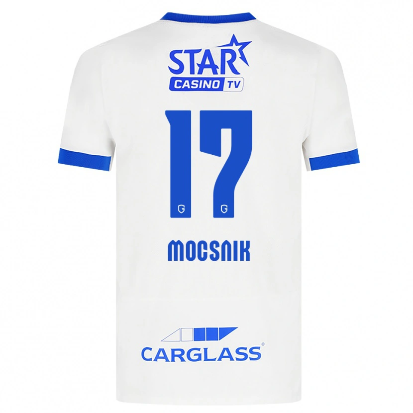Danxen Dětské Manu Mocsnik #17 Bílá Modrá Daleko Hráčské Dresy 2026/27 Dres