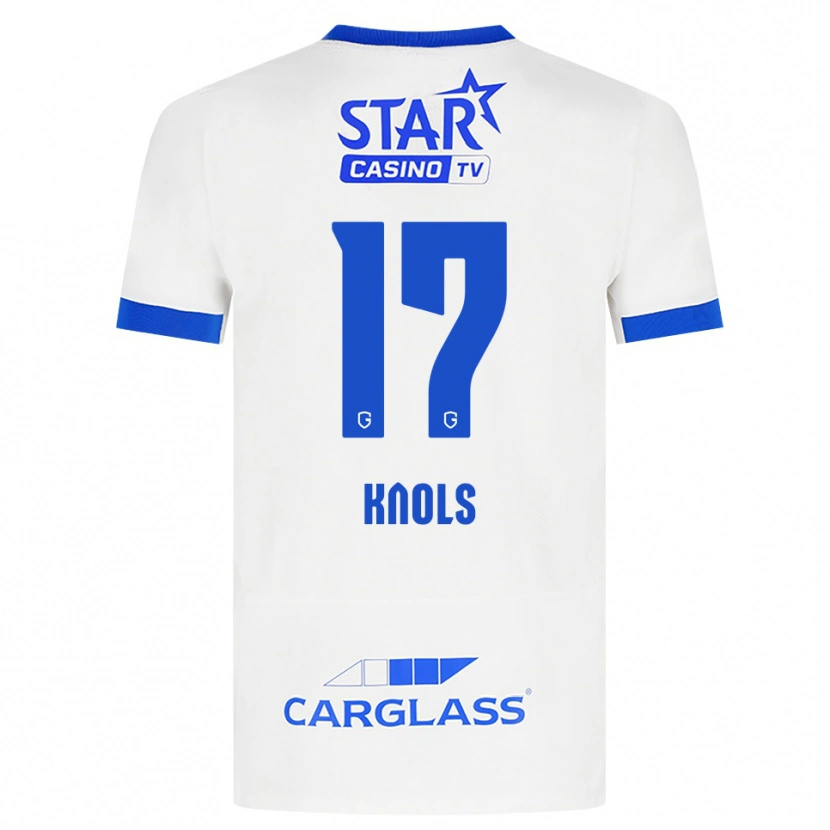 Danxen Dětské Myrthe Knols #17 Bílá Modrá Daleko Hráčské Dresy 2026/27 Dres