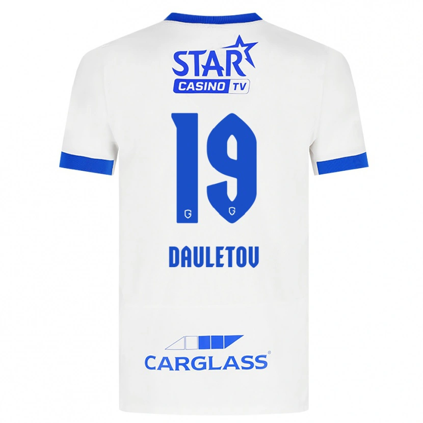 Danxen Dětské Shakhmurat Dauletov #19 Bílá Modrá Daleko Hráčské Dresy 2026/27 Dres
