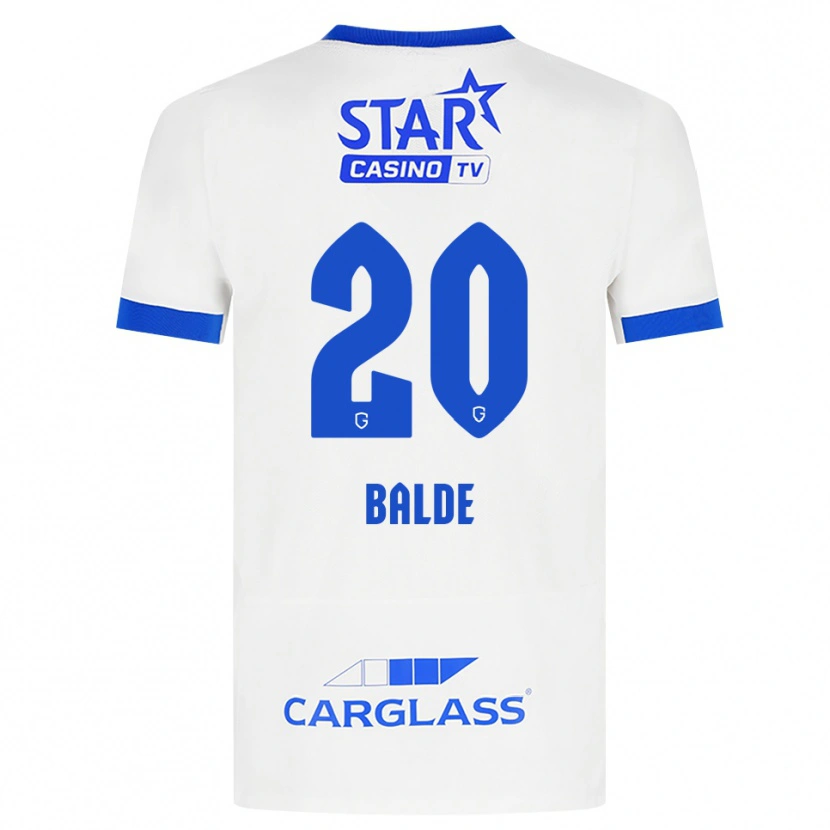 Danxen Dětské Thierno Balde #20 Bílá Modrá Daleko Hráčské Dresy 2026/27 Dres