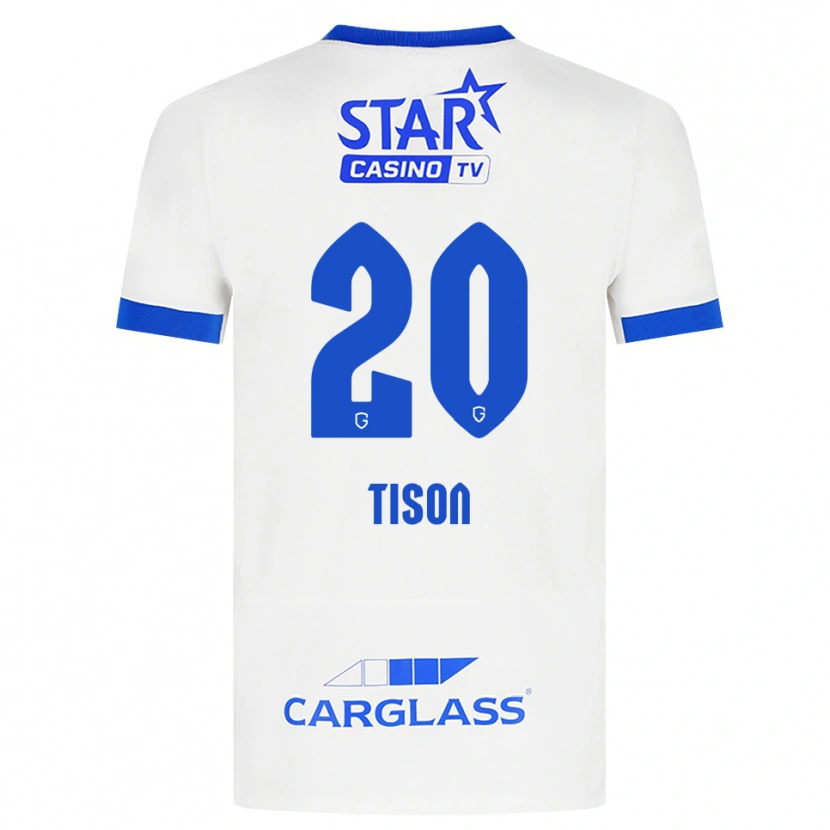 Danxen Dětské Charlotte Tison #20 Bílá Modrá Daleko Hráčské Dresy 2026/27 Dres
