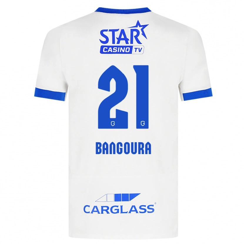 Danxen Dětské Ibrahima Sory Bangoura #21 Bílá Modrá Daleko Hráčské Dresy 2026/27 Dres