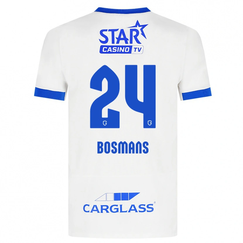 Danxen Dětské Pia Bosmans #24 Bílá Modrá Daleko Hráčské Dresy 2026/27 Dres