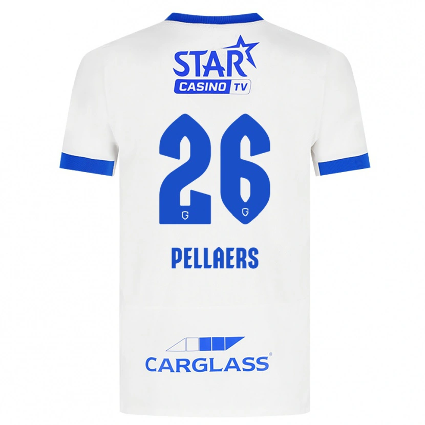 Danxen Dětské Amanuel Pellaers #26 Bílá Modrá Daleko Hráčské Dresy 2026/27 Dres