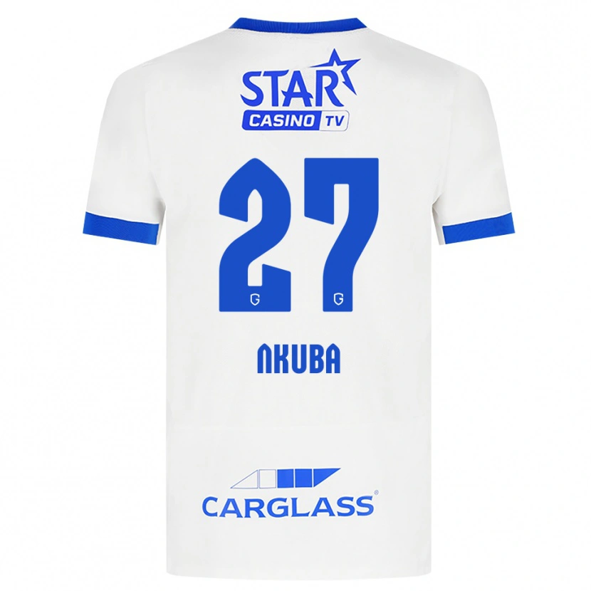 Danxen Dětské Ken Nkuba #27 Bílá Modrá Daleko Hráčské Dresy 2026/27 Dres