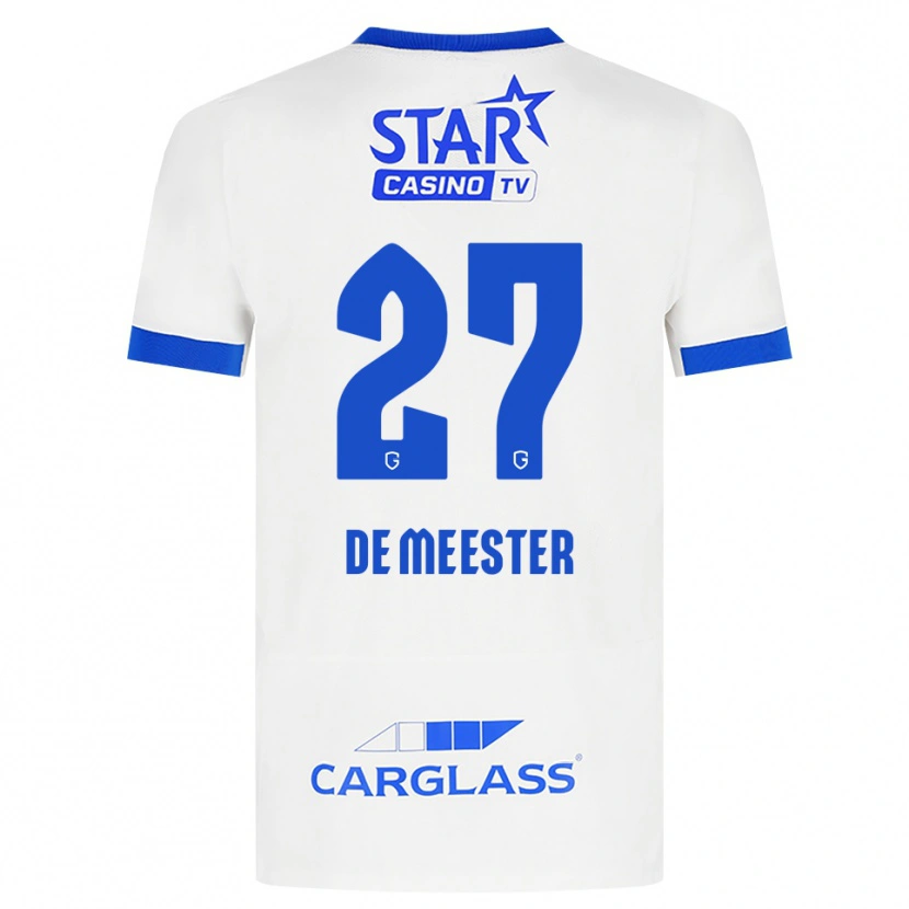 Danxen Dětské Joyce De Meester #27 Bílá Modrá Daleko Hráčské Dresy 2026/27 Dres