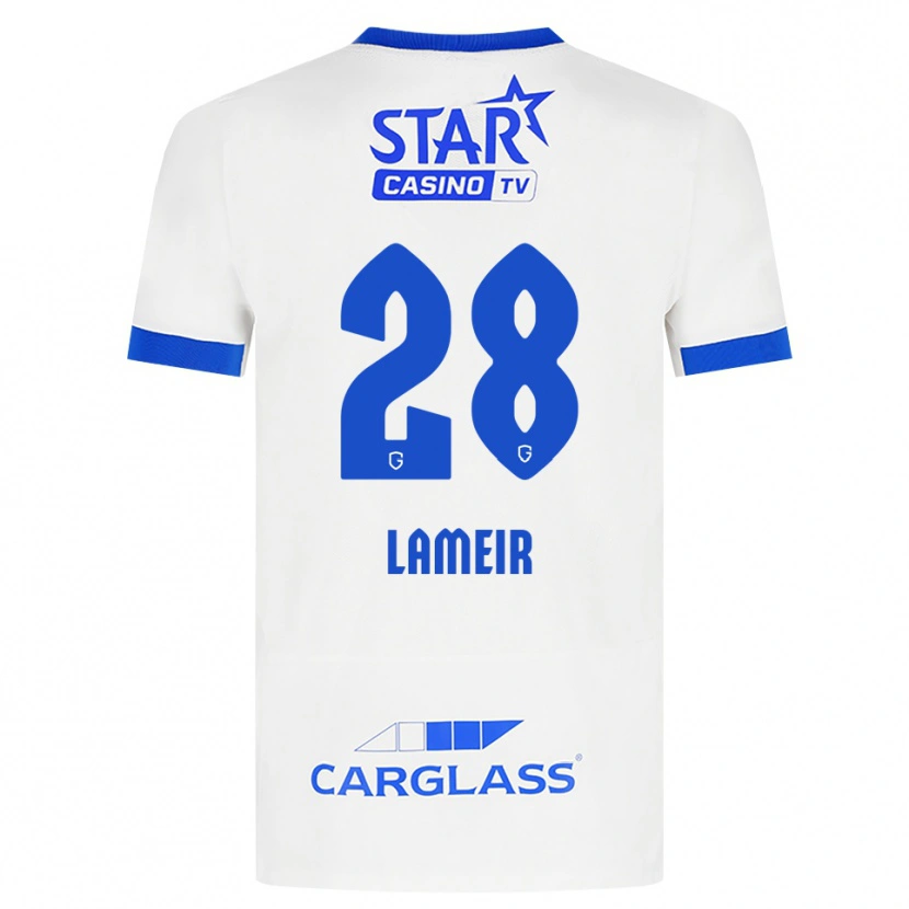 Danxen Dětské Tess Lameir #28 Bílá Modrá Daleko Hráčské Dresy 2026/27 Dres
