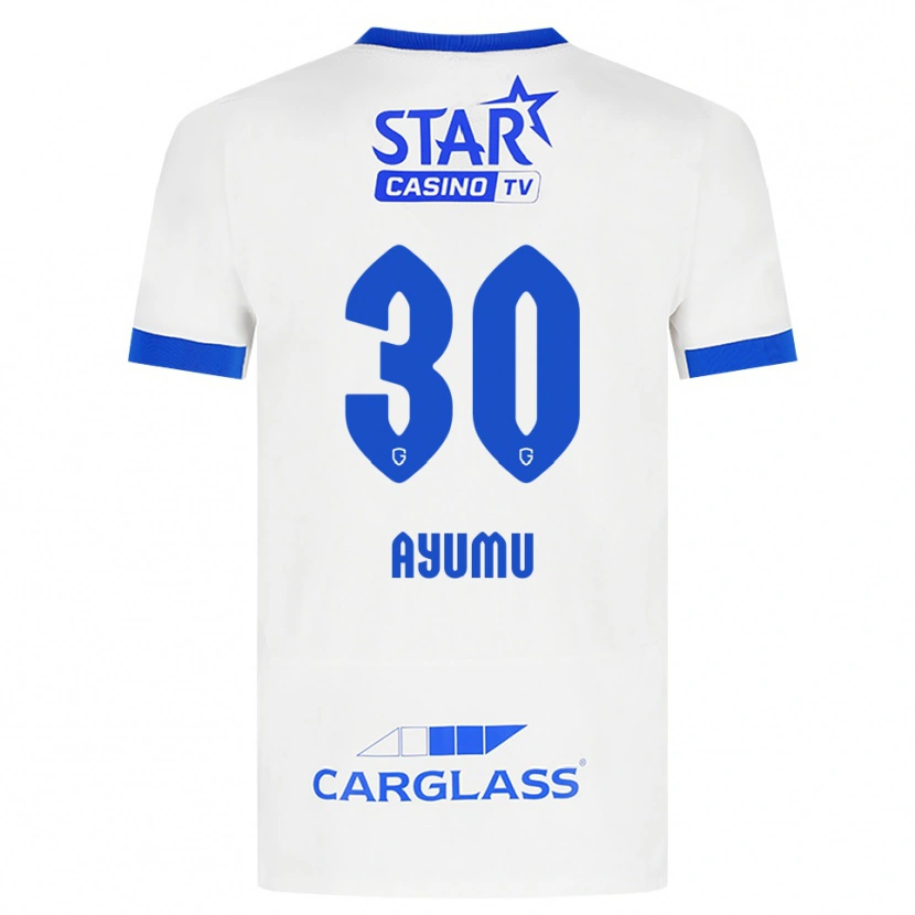 Danxen Dětské Ayumu Yokoyama #30 Bílá Modrá Daleko Hráčské Dresy 2026/27 Dres