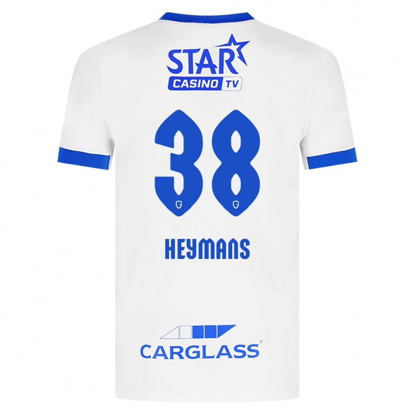 Danxen Dětské Daan Heymans #38 Bílá Modrá Daleko Hráčské Dresy 2026/27 Dres