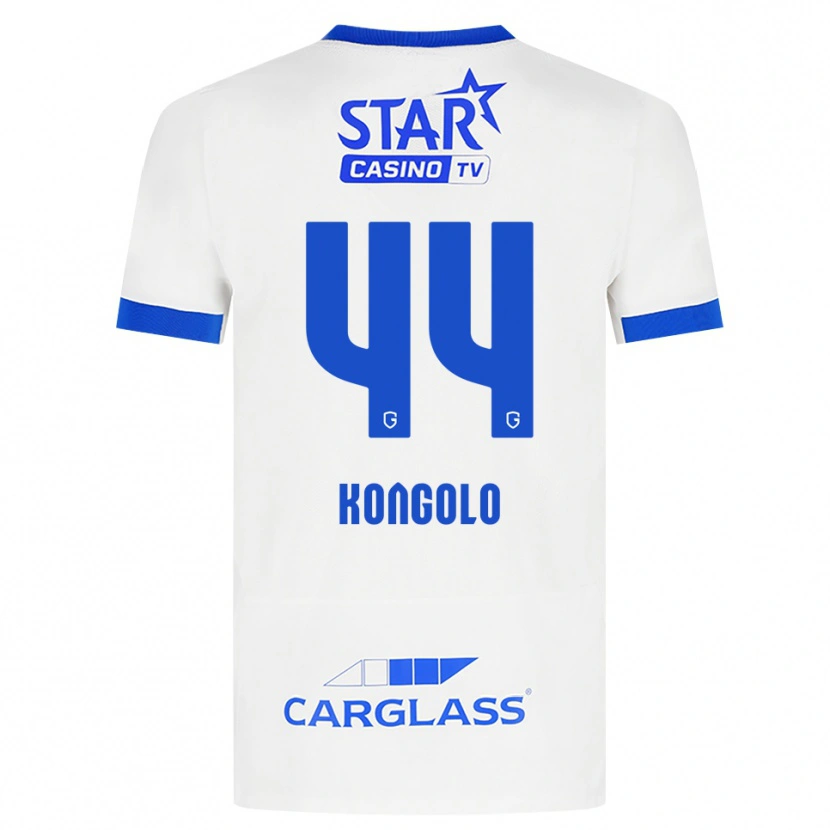 Danxen Dětské Josué Kongolo #44 Bílá Modrá Daleko Hráčské Dresy 2026/27 Dres