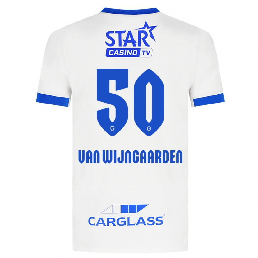 Danxen Dětské Maren Van Wijngaarden #50 Bílá Modrá Daleko Hráčské Dresy 2026/27 Dres