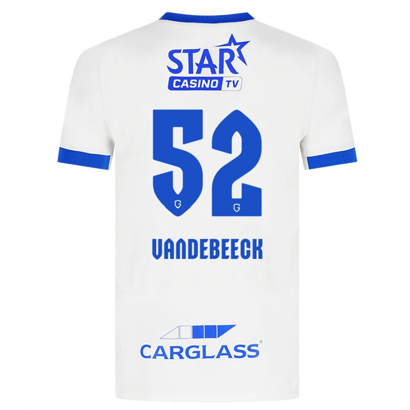 Danxen Dětské Emmely Vandebeeck #52 Bílá Modrá Daleko Hráčské Dresy 2026/27 Dres