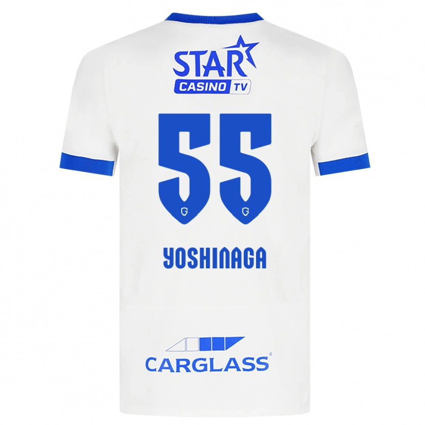Danxen Dětské Yumeki Yoshinaga #55 Bílá Modrá Daleko Hráčské Dresy 2026/27 Dres