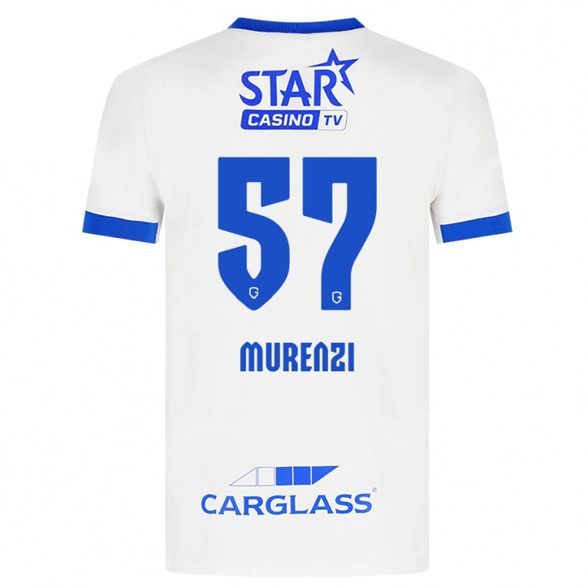 Danxen Dětské Aaron Murenzi #57 Bílá Modrá Daleko Hráčské Dresy 2026/27 Dres