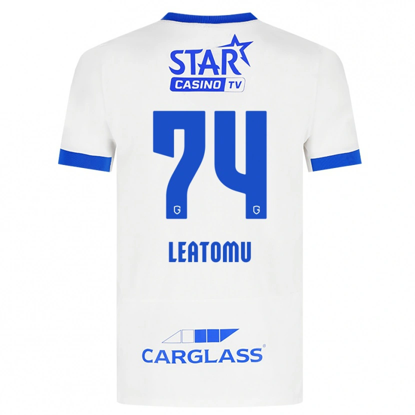 Danxen Dětské Noa Leatomu #74 Bílá Modrá Daleko Hráčské Dresy 2026/27 Dres