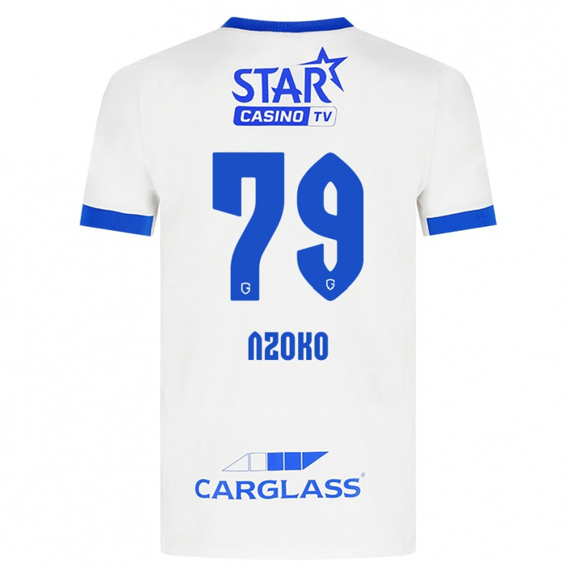 Danxen Dětské Djoully Nzoko #79 Bílá Modrá Daleko Hráčské Dresy 2026/27 Dres