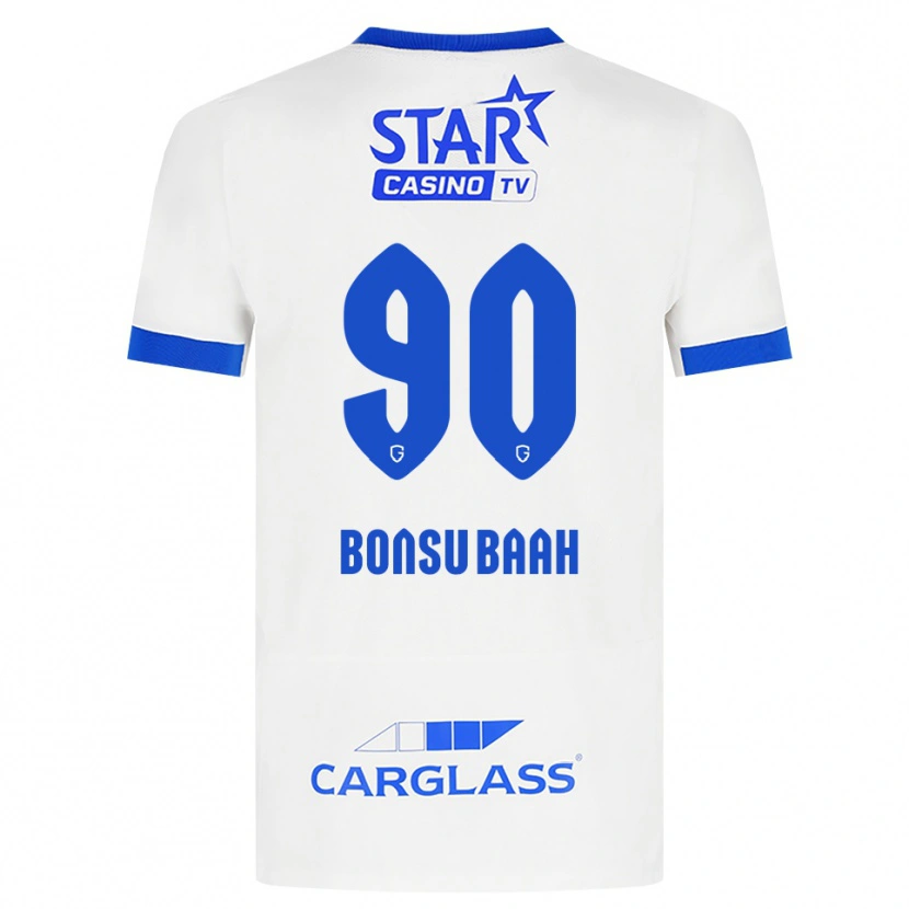 Danxen Dětské Christopher Bonsu Baah #90 Bílá Modrá Daleko Hráčské Dresy 2026/27 Dres