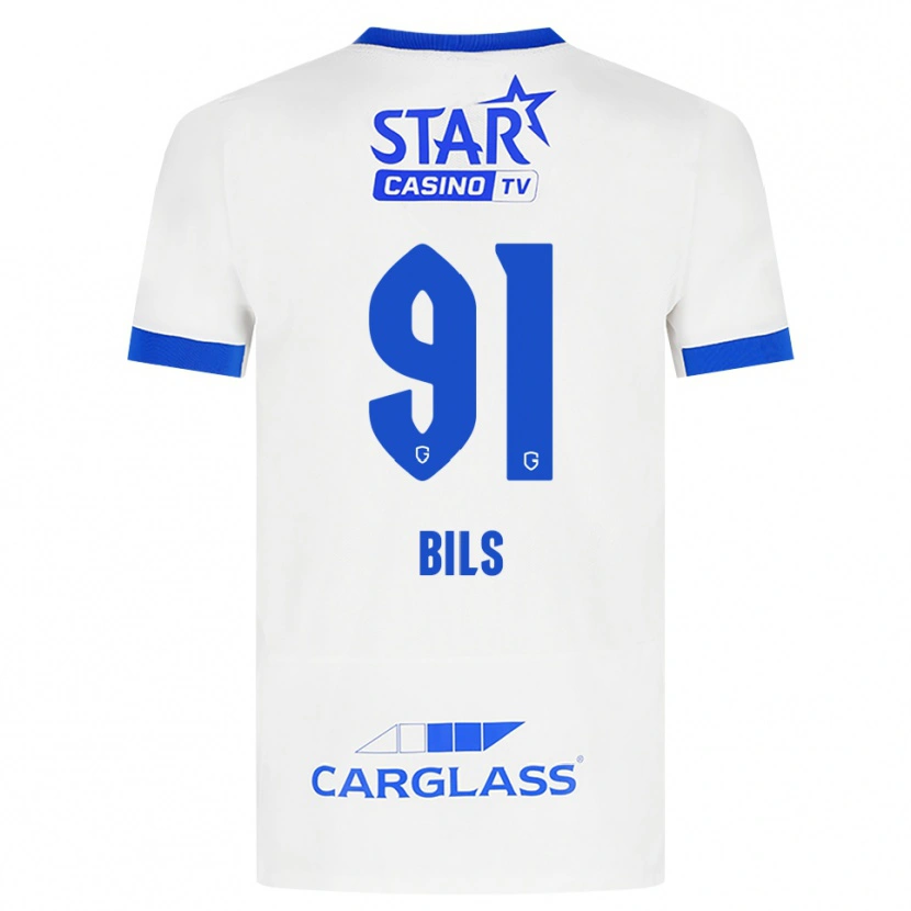 Danxen Dětské Elise Bils #91 Bílá Modrá Daleko Hráčské Dresy 2026/27 Dres