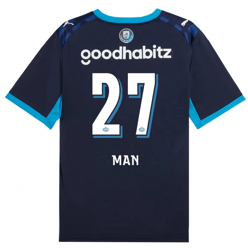 Danxen Dětské Dennis Man #27 Modrá Chodníčková Královská Modř Třetí Hráčské Dresy 2026/27 Dres