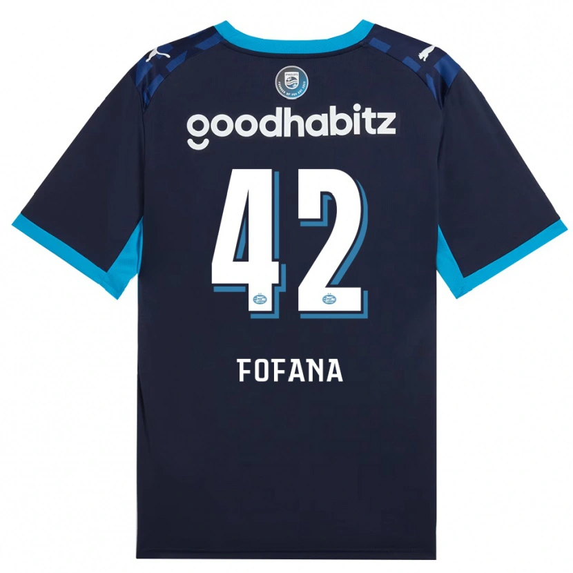 Danxen Dětské Fode Fofana #42 Modrá Chodníčková Královská Modř Třetí Hráčské Dresy 2026/27 Dres