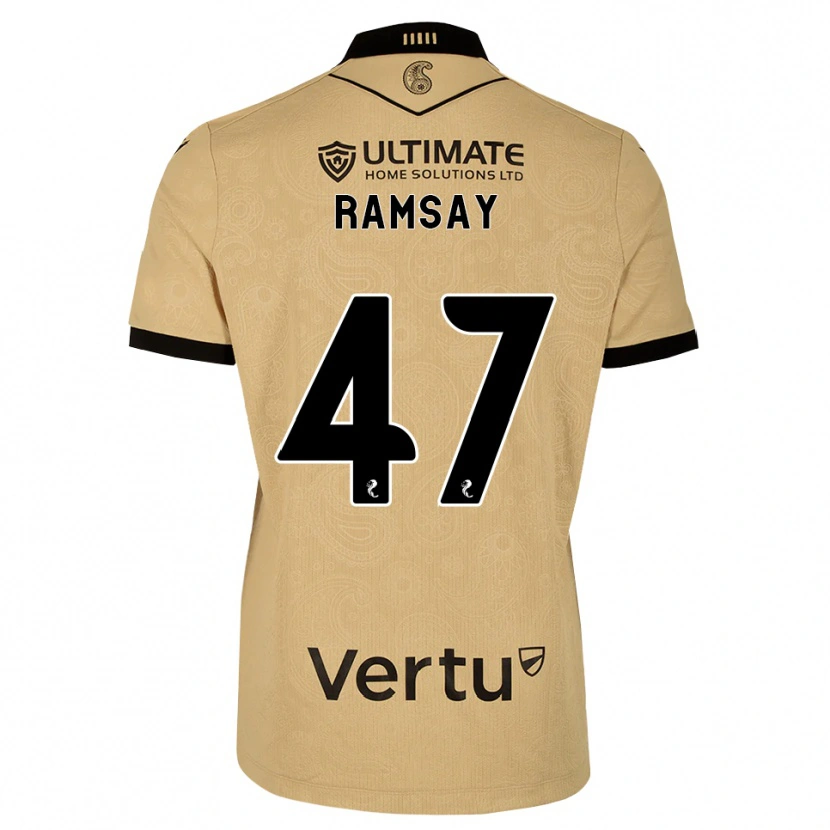 Danxen Dětské Calvin Ramsay #47 Dřevnatá Černá Daleko Hráčské Dresy 2026/27 Dres