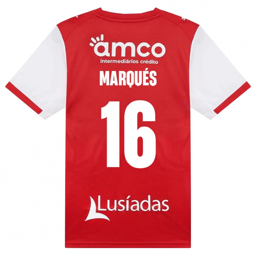 Danxen Dětské Tommy Marqués #16 Bílá Červená Černá Domů Hráčské Dresy 2026/27 Dres