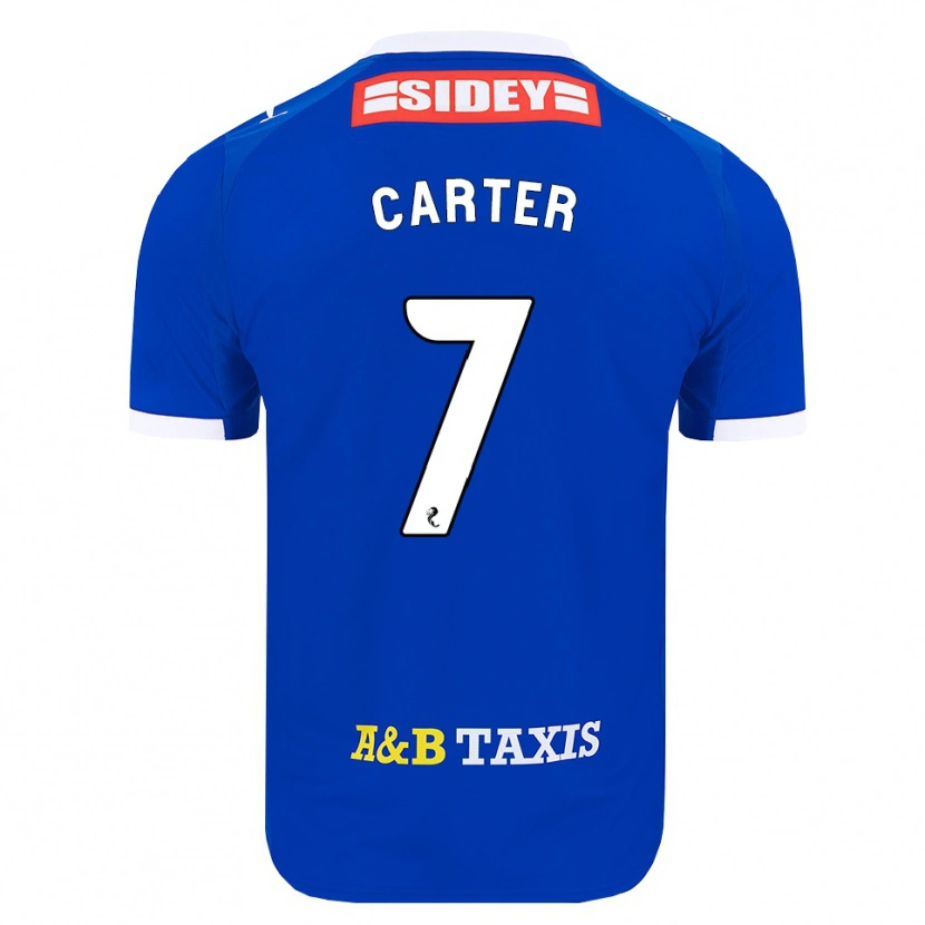Danxen Pánské Nicole Carter #7 Modrá Červená Žlutá Domů Hráčské Dresy 2026/27 Dres