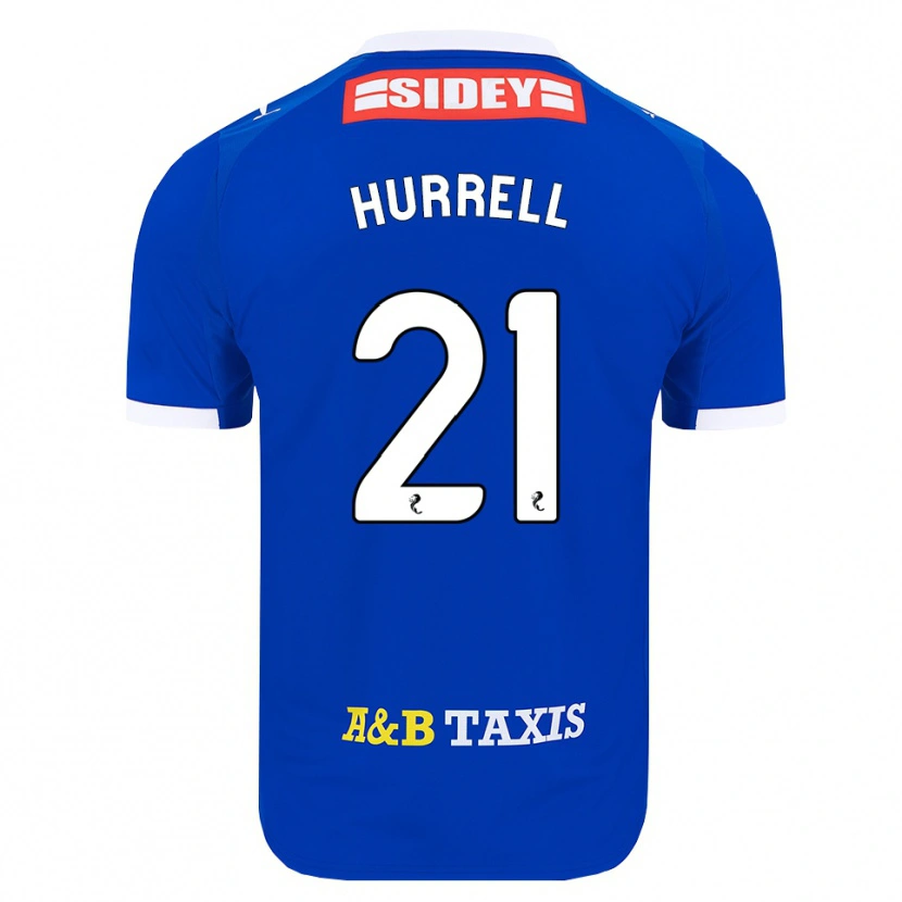 Danxen Pánské Olivia Hurrell #21 Modrá Červená Žlutá Domů Hráčské Dresy 2026/27 Dres