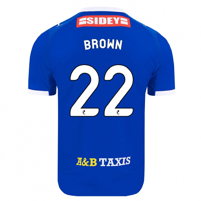Danxen Pánské Cameron Brown #22 Modrá Červená Žlutá Domů Hráčské Dresy 2026/27 Dres