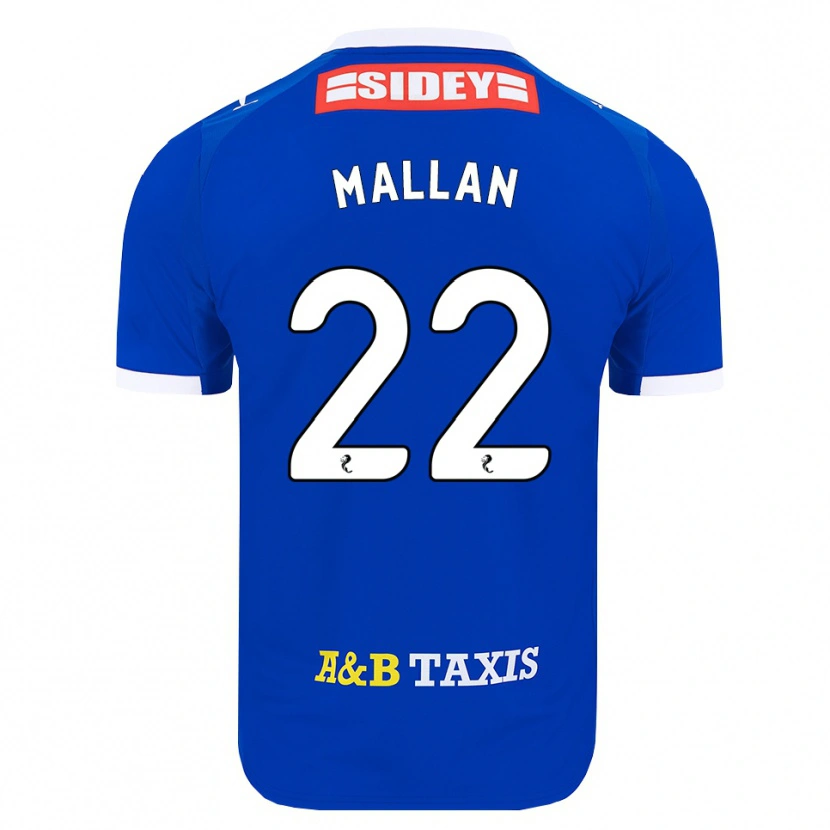 Danxen Pánské Stevie Mallan #22 Modrá Červená Žlutá Domů Hráčské Dresy 2026/27 Dres