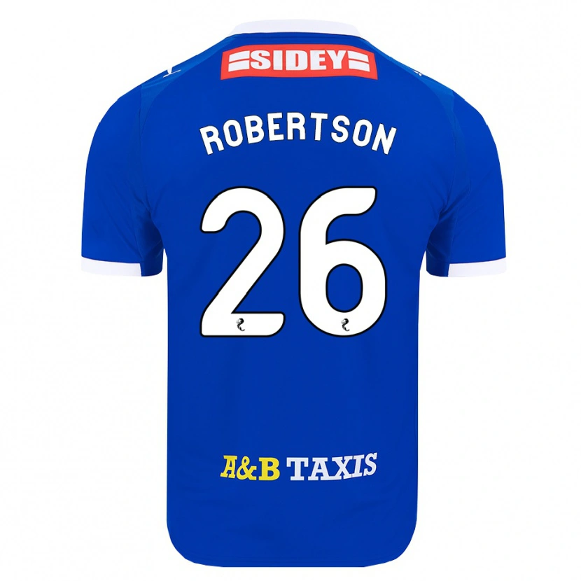 Danxen Pánské Rebecca Robertson #26 Modrá Červená Žlutá Domů Hráčské Dresy 2026/27 Dres