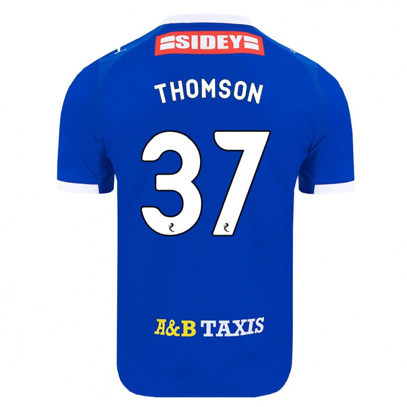 Danxen Pánské Kyle Thomson #37 Modrá Červená Žlutá Domů Hráčské Dresy 2026/27 Dres