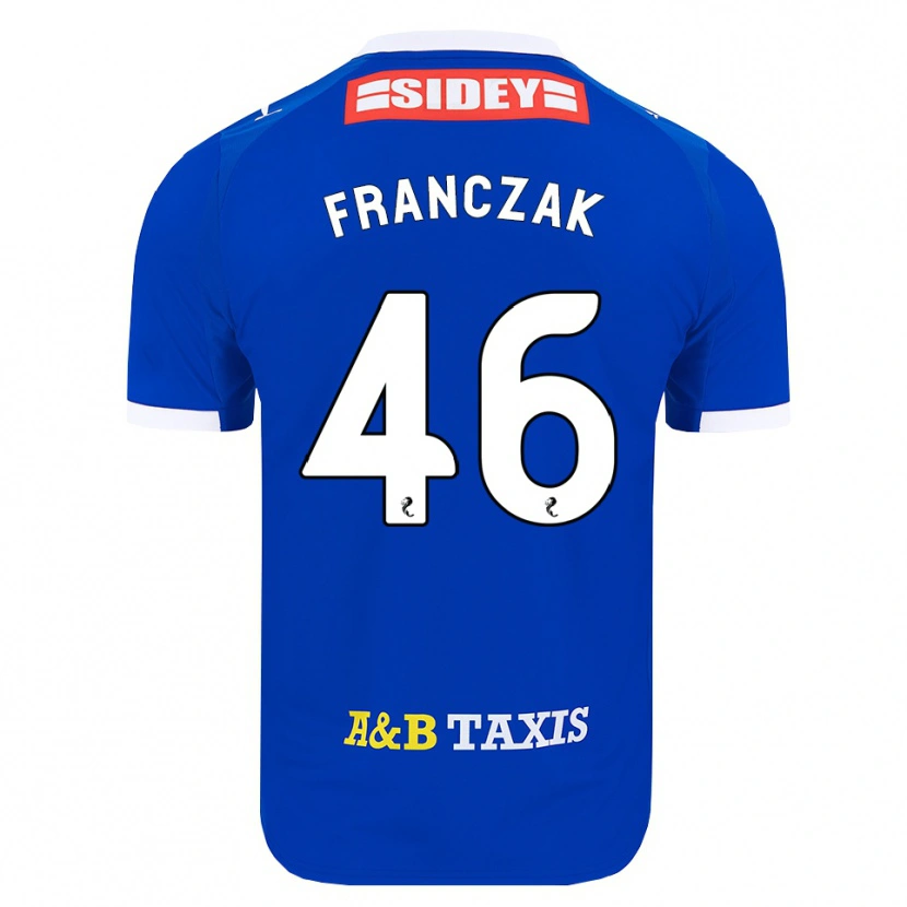 Danxen Pánské Franciszek Franczak #46 Modrá Červená Žlutá Domů Hráčské Dresy 2026/27 Dres