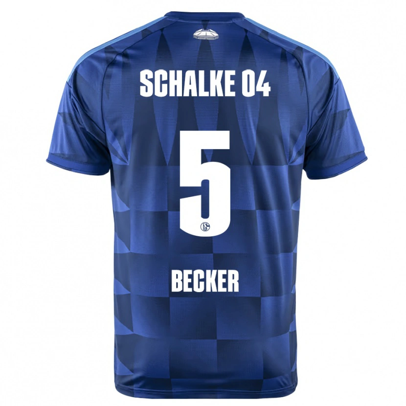 Danxen Pánské Timo Becker #5 Tmavě Modrá Žlutá Bílá Domů Hráčské Dresy 2026/27 Dres