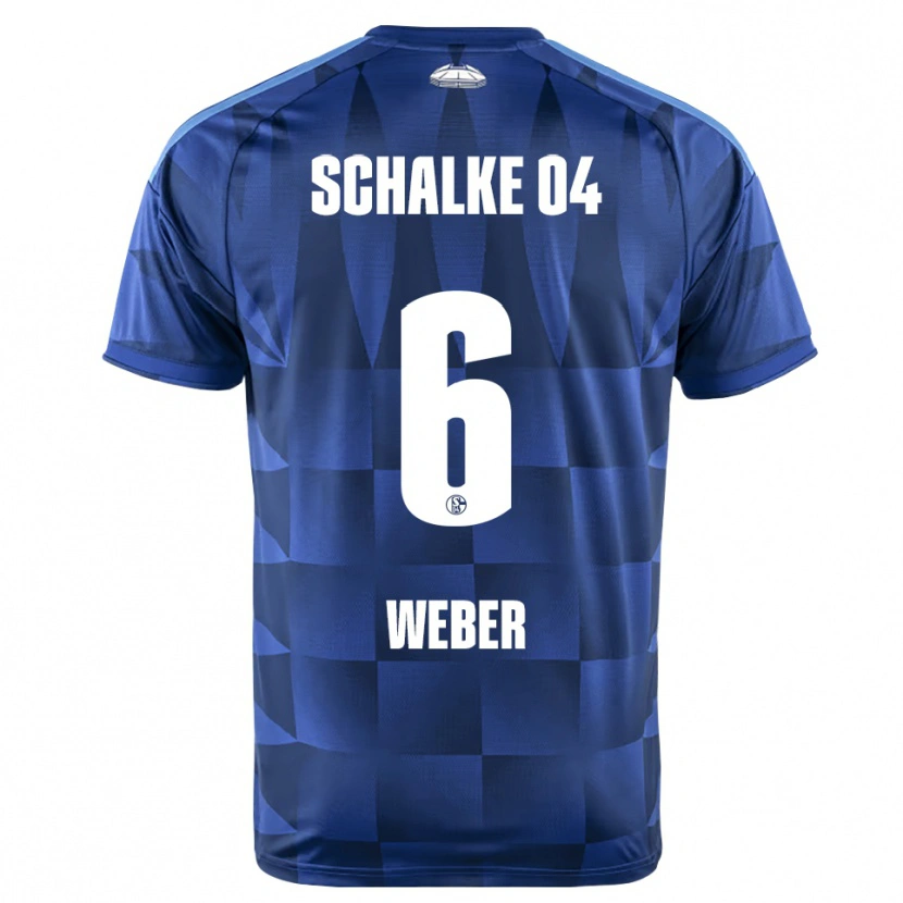 Danxen Pánské Ben Weber #6 Tmavě Modrá Žlutá Bílá Domů Hráčské Dresy 2026/27 Dres