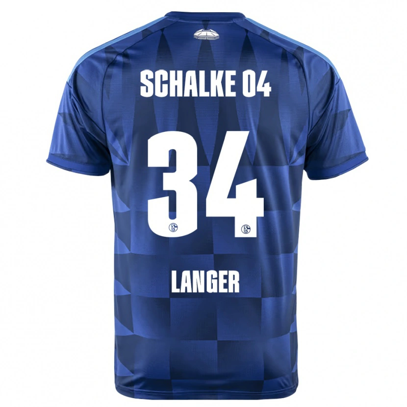 Danxen Pánské Michael Langer #34 Tmavě Modrá Žlutá Bílá Domů Hráčské Dresy 2026/27 Dres