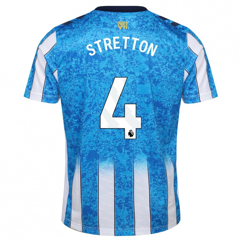 Danxen Pánské Mackenzie Stretton #4 Bílá Modrá Oranžová Domů Hráčské Dresy 2026/27 Dres
