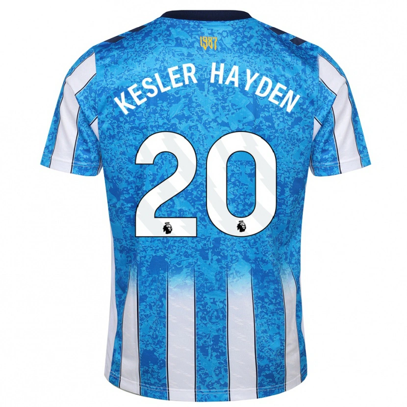 Danxen Pánské Kaine Kesler-Hayden #20 Bílá Modrá Oranžová Domů Hráčské Dresy 2026/27 Dres