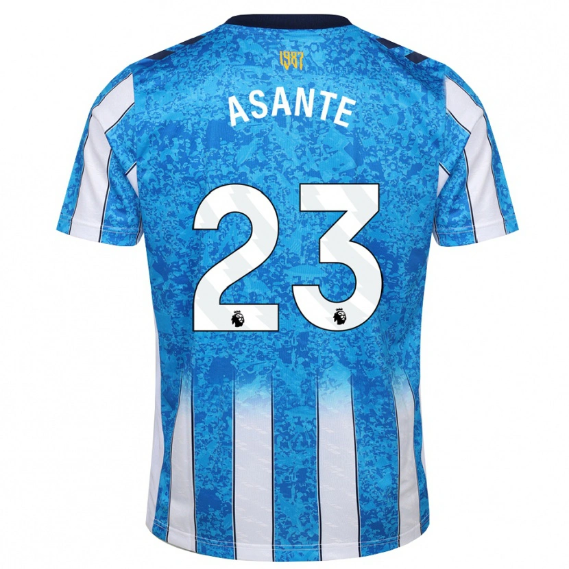 Danxen Pánské Brandon Thomas-Asante #23 Bílá Modrá Oranžová Domů Hráčské Dresy 2026/27 Dres