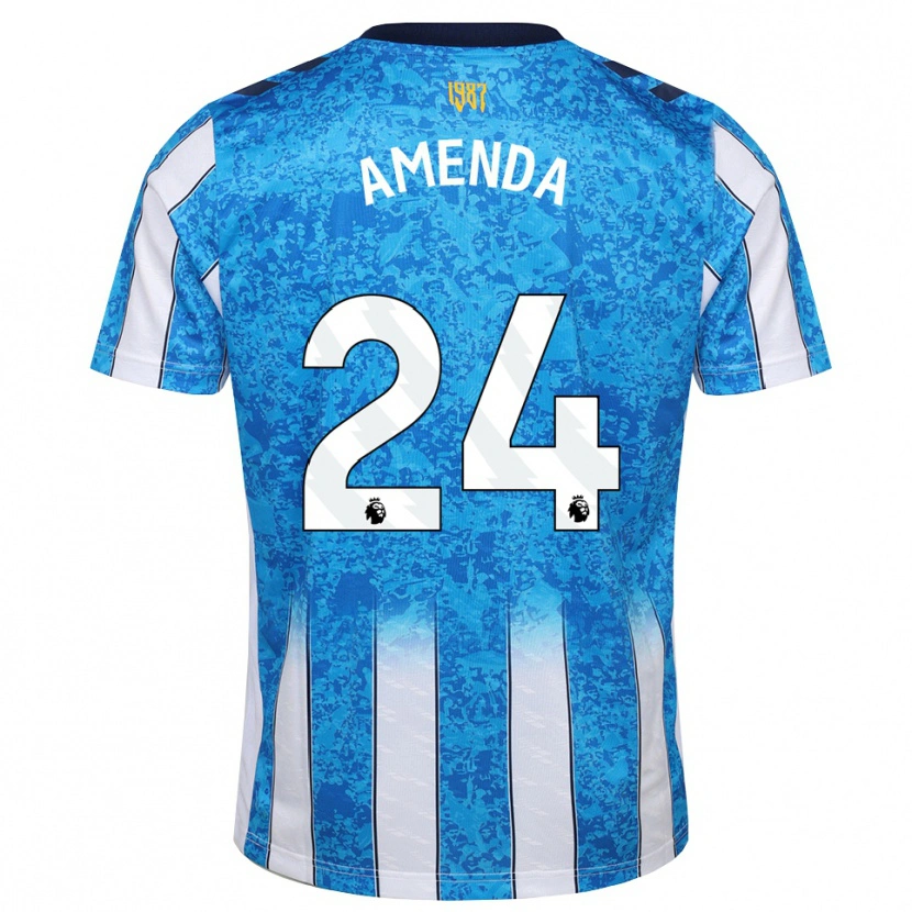 Danxen Pánské Aurèle Amenda #24 Bílá Modrá Oranžová Domů Hráčské Dresy 2026/27 Dres