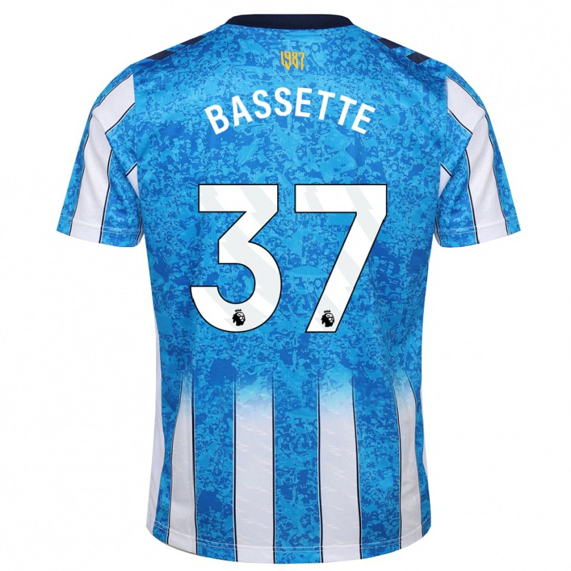 Danxen Pánské Norman Bassette #37 Bílá Modrá Oranžová Domů Hráčské Dresy 2026/27 Dres